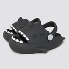 Children Sandals Kids Slippers Shoes Cartoon Shark Summer Boys Girls Baby Thick Soft Sole Non-slip