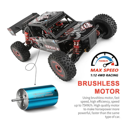 WLtoys 124016 V8 RC Car 75 KM/H High Speed 4WD Drift Off-Road