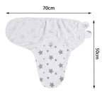 Baby Blanket Hat Set Cartoon Printed Cotton Newborn Swaddle Adjustable Infant Blankets Wraps Applicable All Seasons 0-6 Months