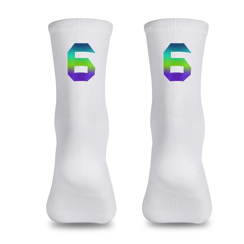 WEST BIKING Professional Cycling Breathable Socks Bicycle Racing Compression Socks Men Soccer Basketball Sports Reflective Socks