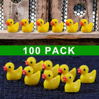 100/200Pc/set Mini Resin Ducks Tiny Duck Miniature Figures Bulk Little Duck Charms for Party, DIY Micro Landscape Decorations