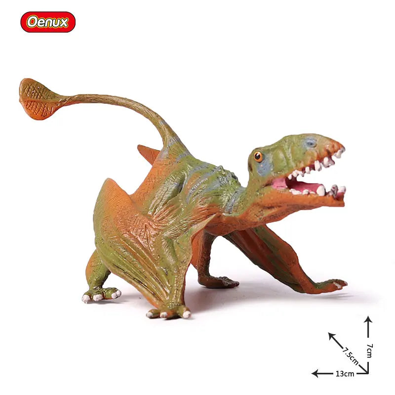 Oenux Classic Jurassic Dinosaur Brinquedo Quetzalcoatlus Ljahjas Pterodactyl Action Figures AnimalS Model PVC Collection Kid Toy