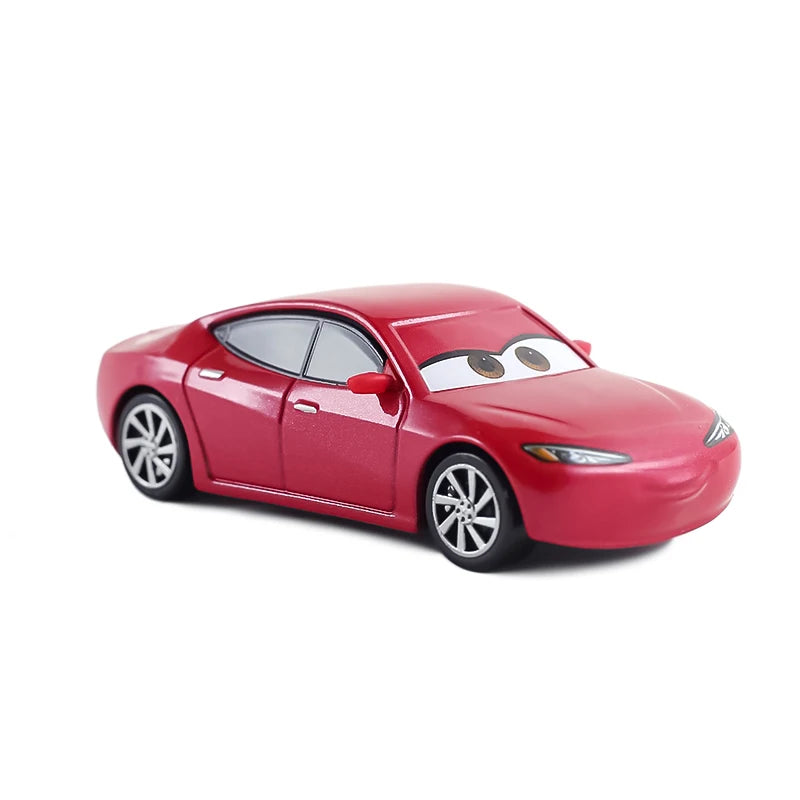 Cartoon Pixar Cars Lightning McQueen 1/55 Metal Die Casting Anime Figure Storm Jackson Racing Toys Collectibles Children's Gifts