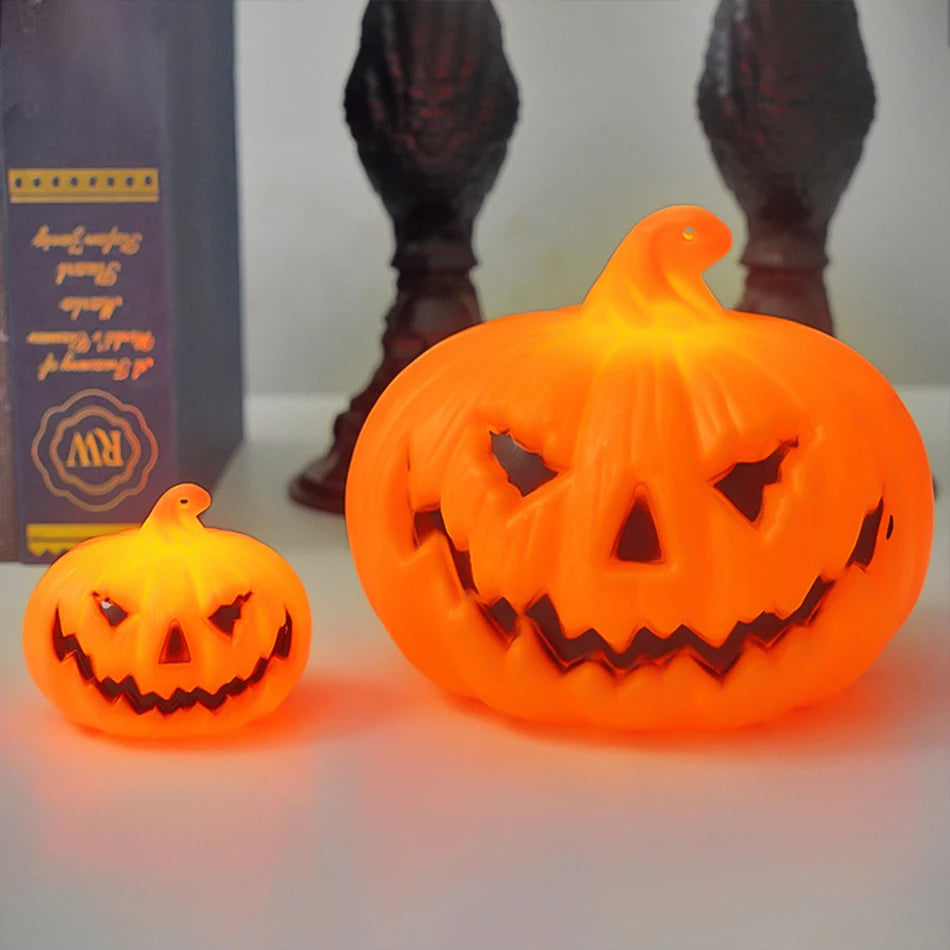 Pumpkin Lantern Candle Light Halloween Skull Ghost Face Lamp Kids Gift For Bedroom Garden Party Decoration Atmosphere Light