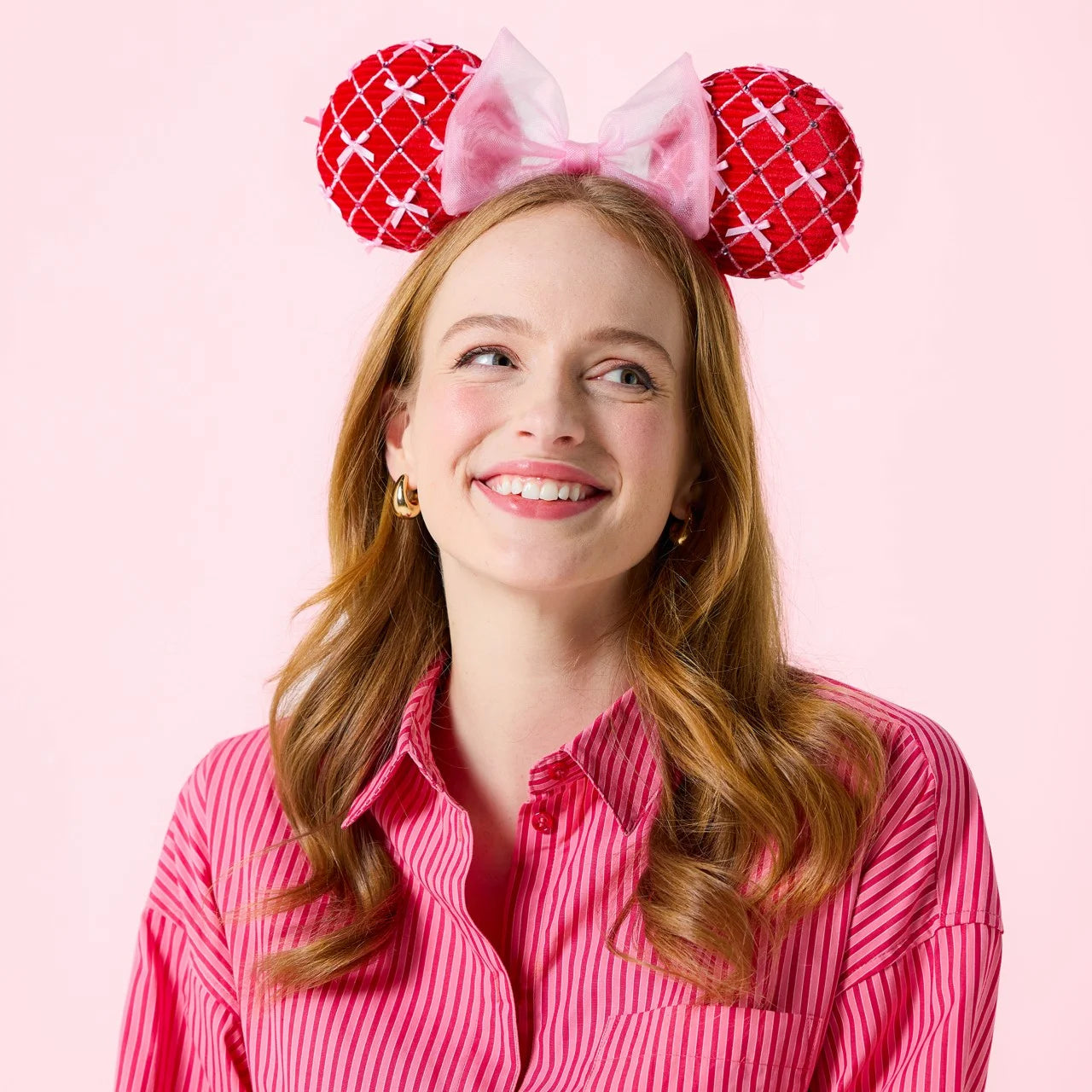 Disney Princess Headband Mickey Ear Rapunzel Sequin Bow Hair Hoop Birthday Gift Girl Accessories Halloween Gift Christmas Jack