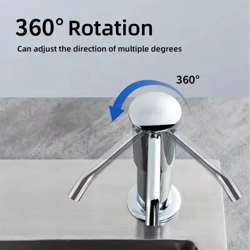 Soap Dispenser for Kitchen Sink, Kichen Sink Soap Dispenser, Extension Tube Kit, Under Sink Soap Dispenser Pump, No Need More Re