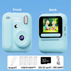 Kids Instant Camera Color Printing Camera 32GB 1080P Thermal Print Toys Camera Print Photo Video Games Music Children Gift