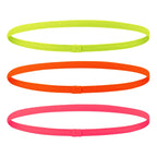 3Pcs Candy Color Women Men Yoga Hair Bands Sports Headband Girls Sport Anti-slip Elastic Rubber Sweatband Football Running