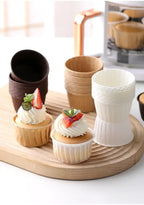 50pcs Golden Muffin Cupcake Paper Cup Oilproof Cupcake Liner Baking Cup Tray Case Caissettes Cupcake Wrapper Paper Wedding Party