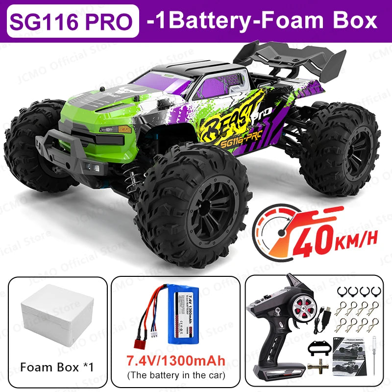 SG116MAX High Speed RC Car 4WD Brushless Off-Road Racing Toy