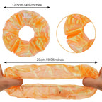 10pcs LED Scrunchies Light Up Organza Hair Scrunchy Elastic Hair Ties for Women Girl Glow in The Dark Party Supplies Neon Outfit