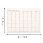 Weekly Planner Monthly Undated Agenda Notebook Schedules Study Planner Korean Stationery Office School Supplies