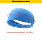 Elastic Sports Headbands Sweat Absorption Headdress Quick Dry Workout Headband Anti-slip Breathable Sweatbands for Yoga Running