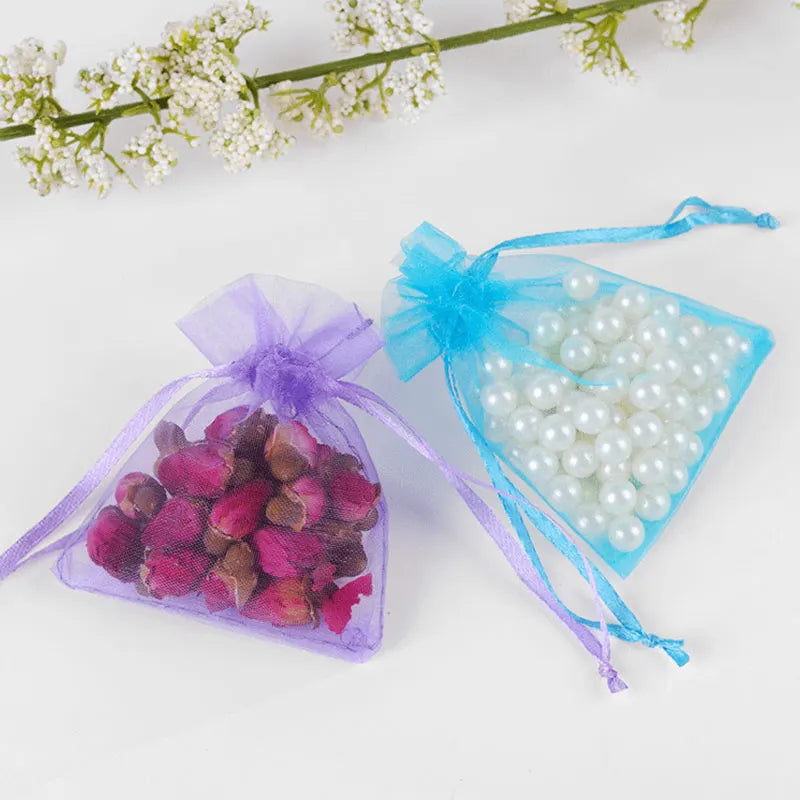 Colorful Organza Gift Bags for Jewelry and Party Decor
