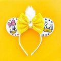 Mickey Mouse Ears Headbands for Baby Girls Daisy Duck Hairbands Donald Duck Headwear Adults Women Bows Hair Accessories
