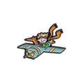 Cartoon Boy & Fox Plane Airplane Pilot Enamel Pins Fairy Tale Characters Brooches Bags Lapel Badge Jewelry Gift for Kids Friends