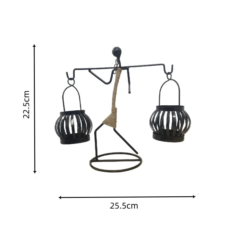 Nordic Metal Candlestick Abstract Character Sculpture Candle Holder Decors Handmade Figurines Home Decoration Art Gifts Hot 2025