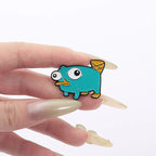 Perry The Platypus Enamel Pin Cartoon Anime Characters Cute Duck Brooch Lapel Backpack Badge Funny Jewelry Gift For Friends ﻿