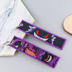 Anime Cute Animal Jet Tag Embroidery Keys Tag Women Keyring Cartoon Car Keys Fashion Jewelry Accessories Kids Gifts 1PCS