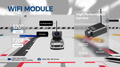 6401 Mini RC Car 1:64 with 720P FPV Camera – Kids Racing Toy