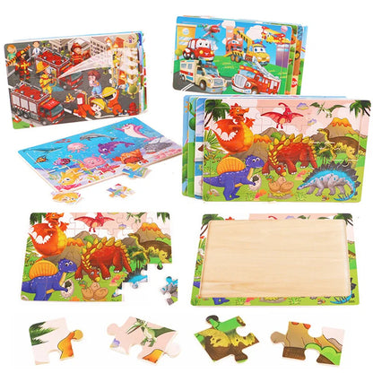 Wooden Tangram Puzzle Montessori Educational Toy Set
