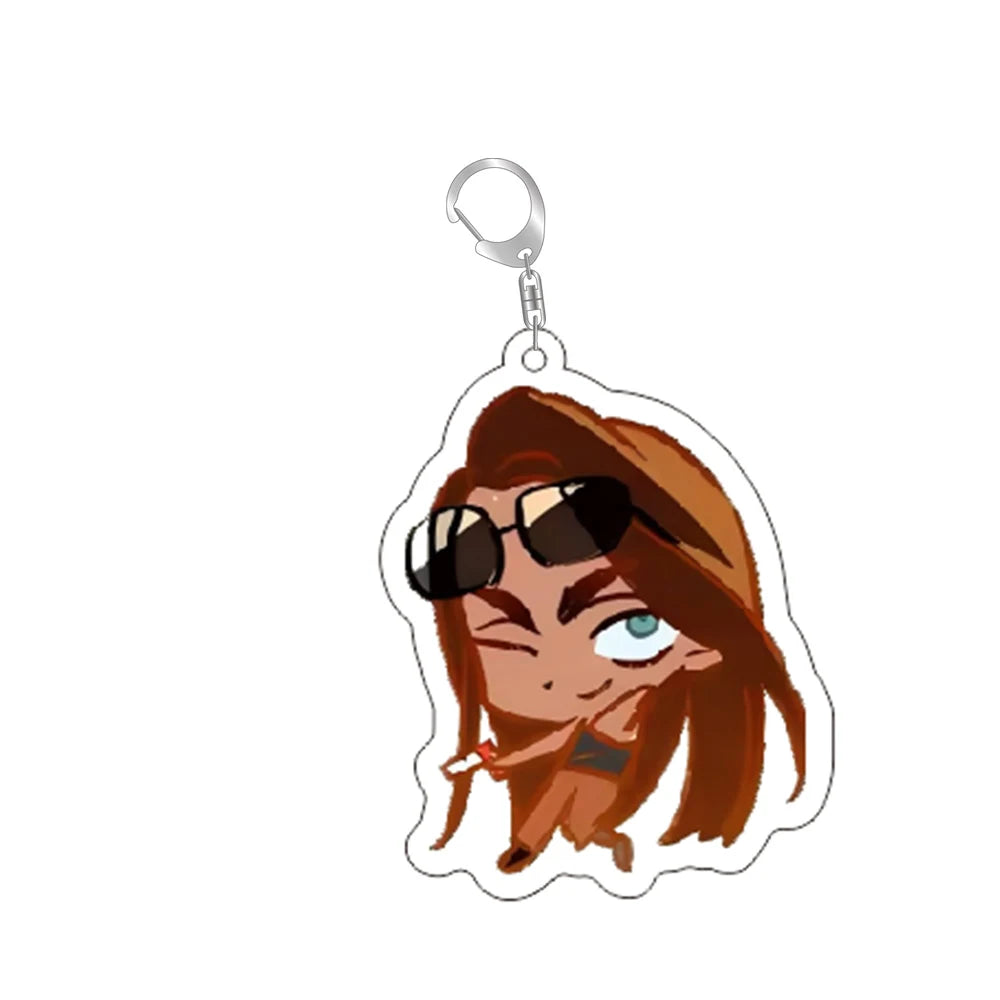 Anime Alien Stage Chibis Keychain Luka Ivan Till Mizi Hyuna Sua Key Ring Game Accessories  Backpack Pendant Prop Jewelry Gift