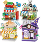 NEW Amusement Park Carousel Pirate Ship Ferris Wheel Halloween Game Street View Building Blocks Kit Girl Bricks Model Toy
