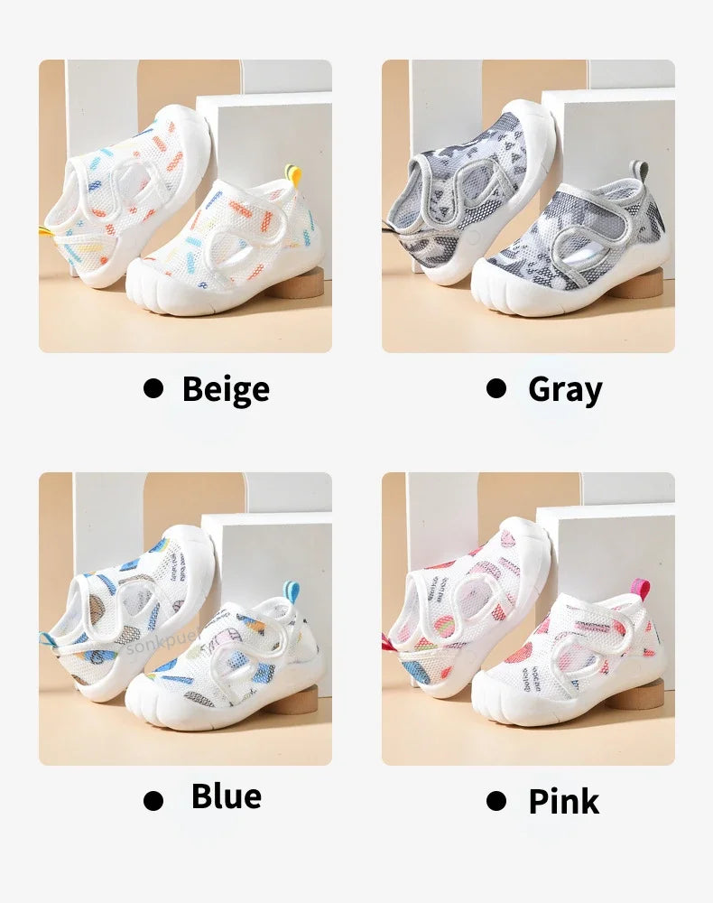 Kids Air Mesh Sandals Lightweight First Walker Shoes for Toddlers
