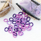 20/50Pcs/Set Girls Colorful Nylon Small Elastic Hair Bands Kids Cute Bow Hair Bands Ponytail Holder Headband Hair Accessories
