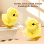 1/2Pcs Wind-Up Jumping Chicken and Duck Toys, Simulated Plush Chicken and Duck Walking Simulation, Halloween and Christmas Gifts