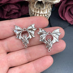5pcs 29*31mm Gothic Vampire Bat Charms Bat Connector Pendant Designer Charms For Jewelry Making DIY Jewelry Findings