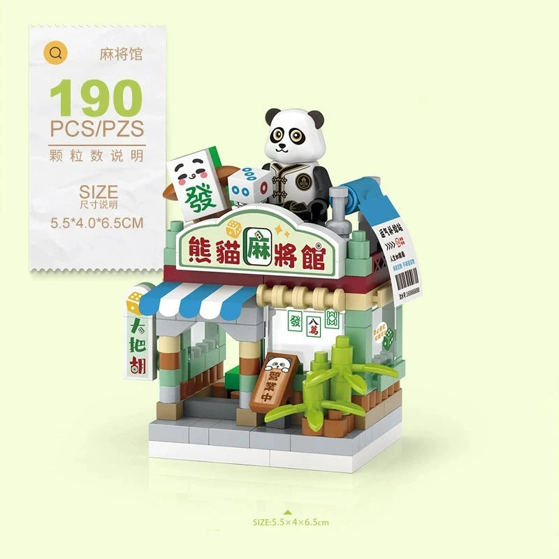 NEW Amusement Park Carousel Pirate Ship Ferris Wheel Halloween Game Street View Building Blocks Kit Girl Bricks Model Toy