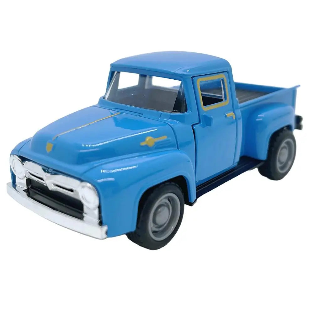 1:32 Red Vintage Metal Truck Pull Back Model Toy