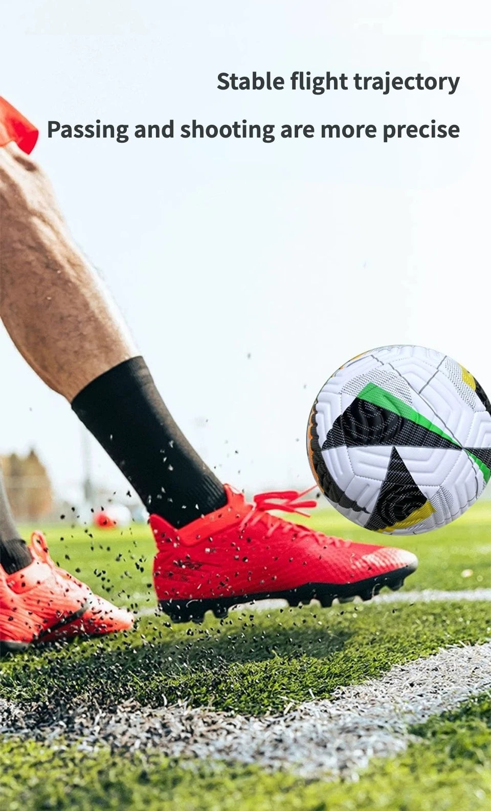 Soccer Ball Size 5 with Pump, Waterproof PU Leather - Professional Training & Official Match Ball, for Outdoor & Indoor Games