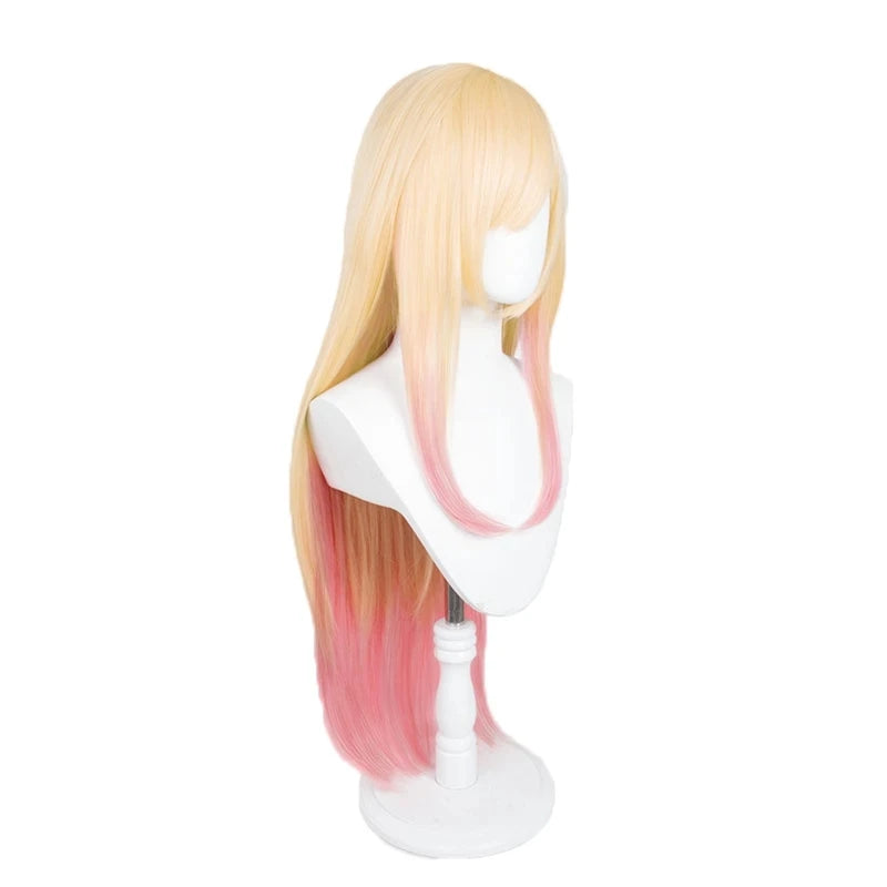 Long Blonde Dye Pink Cosplay My Dress-Up Darling Marin Kitagawa Wig Halloween Costume Wigs for Women