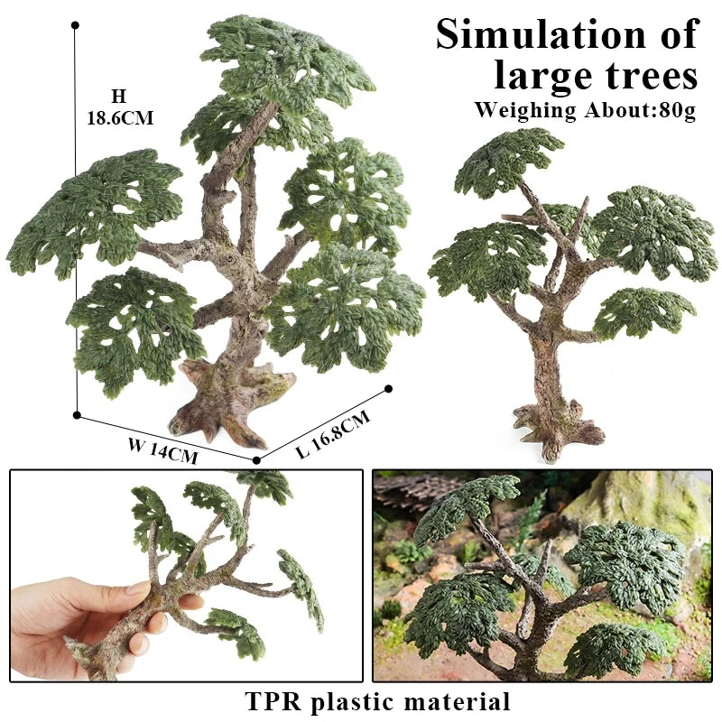 Oenux Simulation Wild Animal Chimpanzee Orangutan Gorilla Tree Sloth Monkey Model Action Figures Garden Miniature Decoration Toy