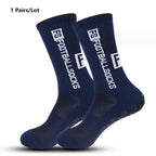 1 Pair Non Slip Soccer Socks Men Non Skid Grip Football Basketball Sport Cycling Socks 2025 New