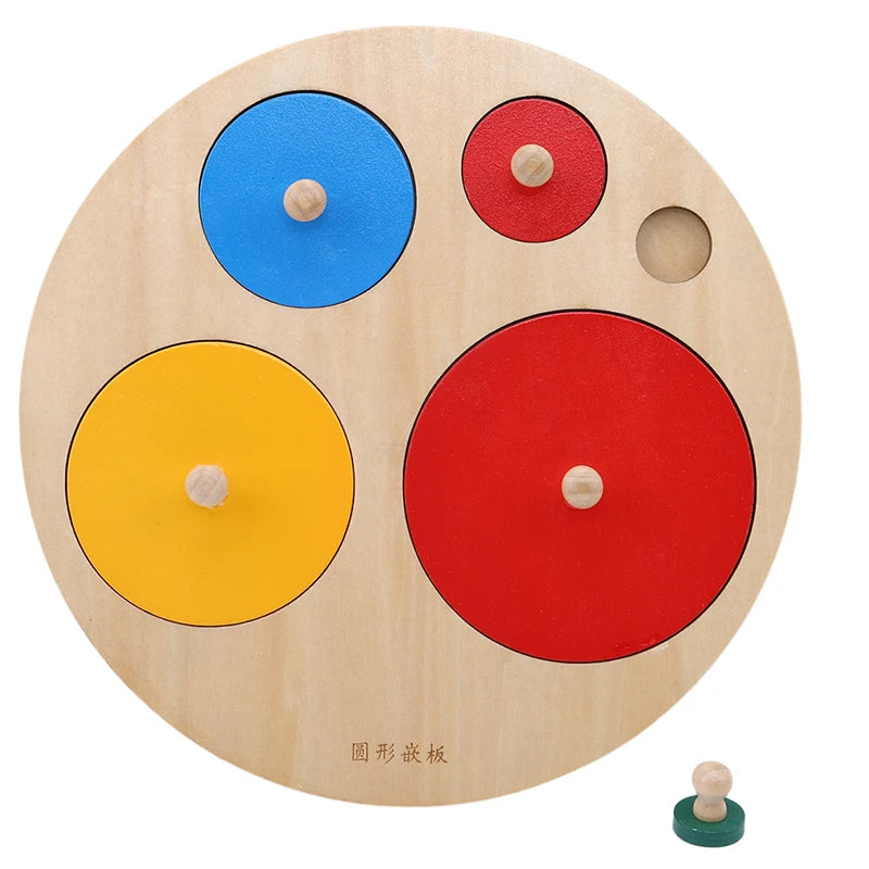 Montessori Puzzle Toys Wooden Geometric Sorting Game