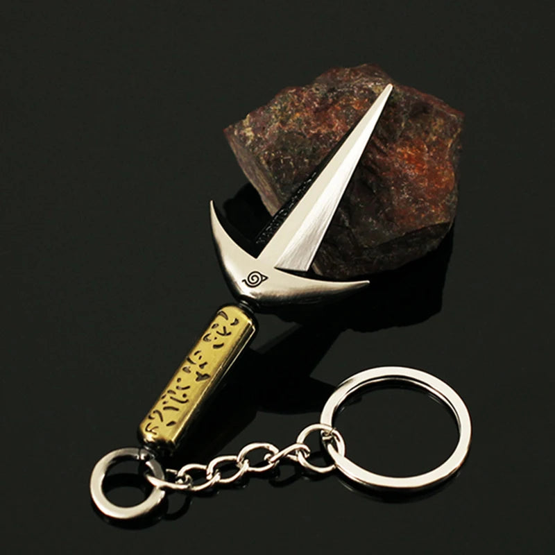 Naruto Weapon Namikaze Minato Ninja Kunai Anime Peripheral 9cm Metal Katana Samurai Sword Model Accessories Keychains Toys Gifts