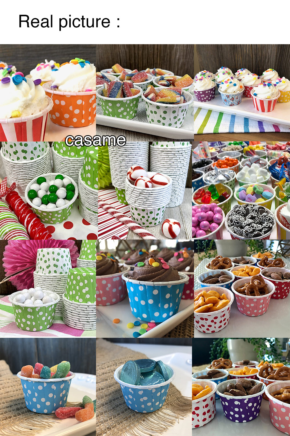 50 pcs Small Mini Pack Muffins Cup Paper Cupcake Wrappers Baking Cups Cases Muffin Boxes DIY Cake Tools Kitchen Baking Supplies