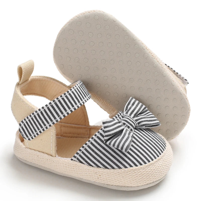Baby Girl Summer Sandals Soft Sole Walking Shoes with Bow