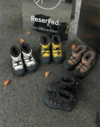 2025 New Winter Children Snow Boots For Boys Waterproof Warm Fur Rubber Sole Non-slip Fashion Girls Boots EU 26-37