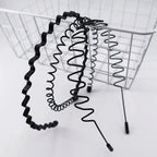 3/6PCS Men's Hair Hoops Simplified Korean Fashion Wash Face Anti Slip Head Hoops Sports Invisible Hair Clips Women's Hair Hoops