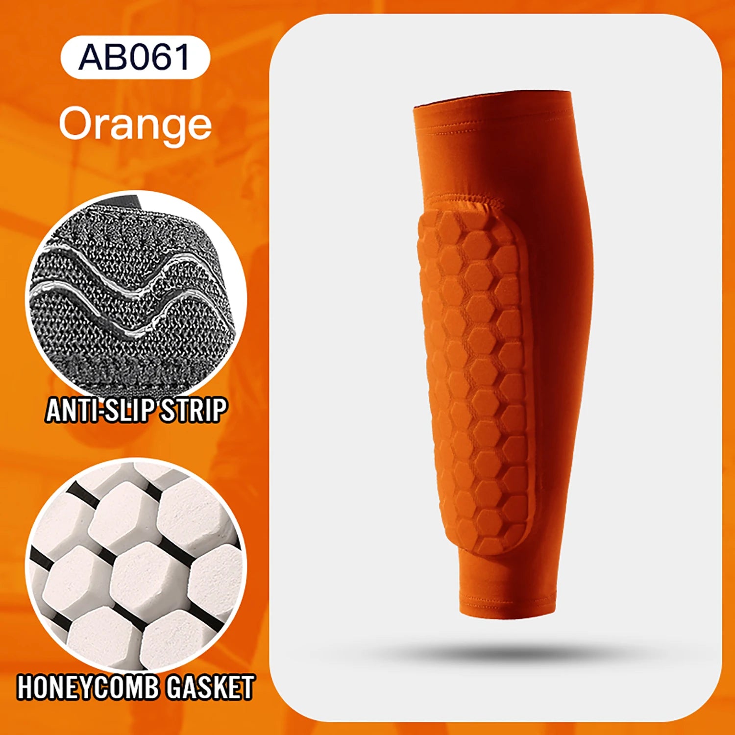 Football Shin Guard Socks Sleeves with Foam,Calf Compression Sleeve Honeycomb Pads,Sports Legging & Soccer Equipment