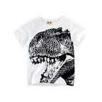 OLEKID 2025 Summer Children Boys Clothing Printed Cartoon Boys T-Shirts 2-8 Years Kids Baby Boy Tops Short Sleeve Toddler Tees