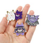 Gengar Cartoon Brooches Anime Enamel Lapel Pins for Backpack Accessories Fans Collection Brooches Jewelry Gift