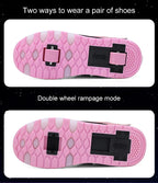 Sneakers Roller Shoes Dual-Use Skates for Kids and Adults