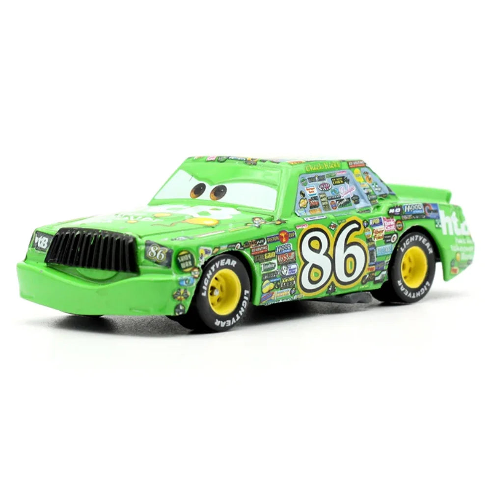 #NEW Children Car Pixar Cars 2 3 Lightning McQueen Fillmore Frank 1：55 Metal Model Racing Car Toy Children's Birthday Gift