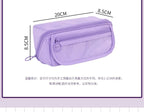Large Capacity Pencil Case with Zipper - Portable Stationery Bag for Students, School & Office Supplies Storage
