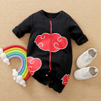 Baby Girl Boy Costume Anime Clothes Newborn Romper Infant Luffy Akatsuki Vegeta Cosplay Jumpsuit Toddler Halloween Costume 0-18M